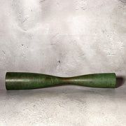 Fujii Soki Japanese Bronze Flower Vase Green Patina Pestle Shape Tomobako BV71912