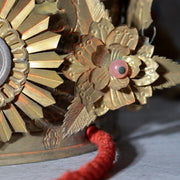 Vintage Japanese Shinto Brass Crown Tendoji Daikan Phoenix Repurposed Box17