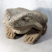 Japanese Carved Porous Stone Frog Sculpture Garden Ornament BT25611