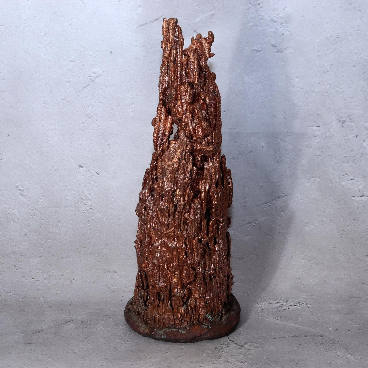 2.3kg Japanese Copper Drip Sculpture Gold & Silver Bearing Auriferous Metal Art14