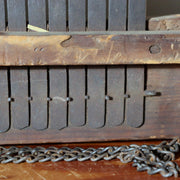 Traditional Japanese Threshing Tool Senbakogi Iron Wood Antique Rice Thresher16