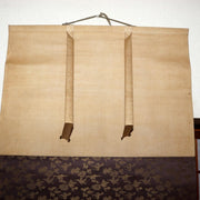 Japanese Scroll Painting Crow Cherry Blossom Full Moon Kato Eishu Silk Box ASO4311