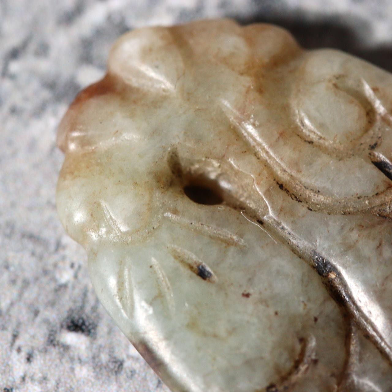 Antique Japanese Spiritual Miniature Collection Zushi Magatama Jade Daikoku12