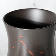 Japanese Solid Bronze Bud Vase by Gyokusen - with Mismatched Wooden Box5