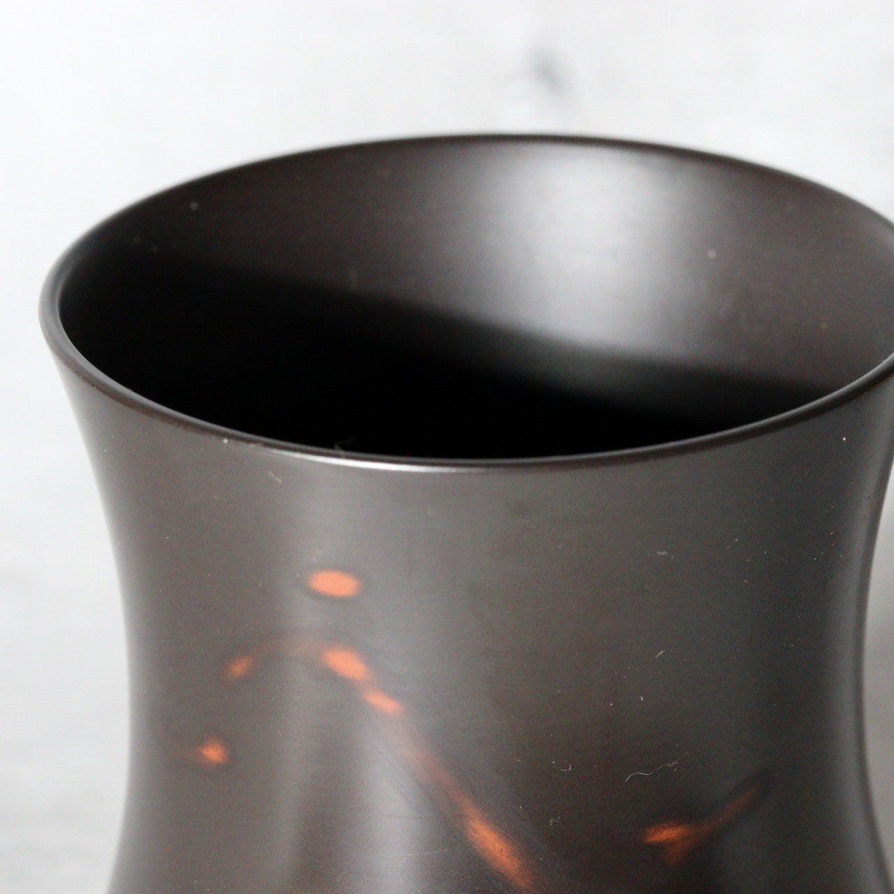 Japanese Solid Bronze Bud Vase by Gyokusen - with Mismatched Wooden Box5