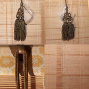 Japanese Vintage Woven Bamboo Ozashiki Sudare Misu Blinds Set of 2 VG4232
