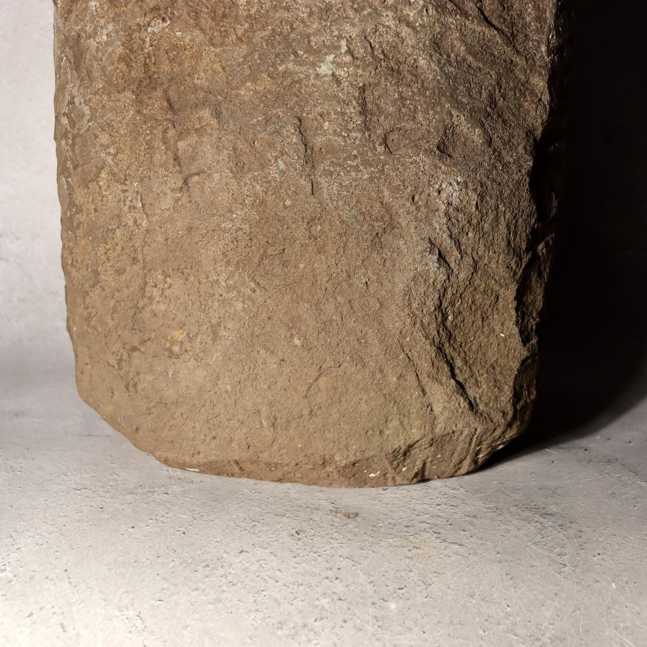 Japanese Antique Stone Statue TanoKami Rice Field God Garden Idol 14kg SDB13812