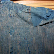 Antique Japanese Boro Indigo Cotton Kimono Noragi Jacket Late Edo Meiji BRKW16816