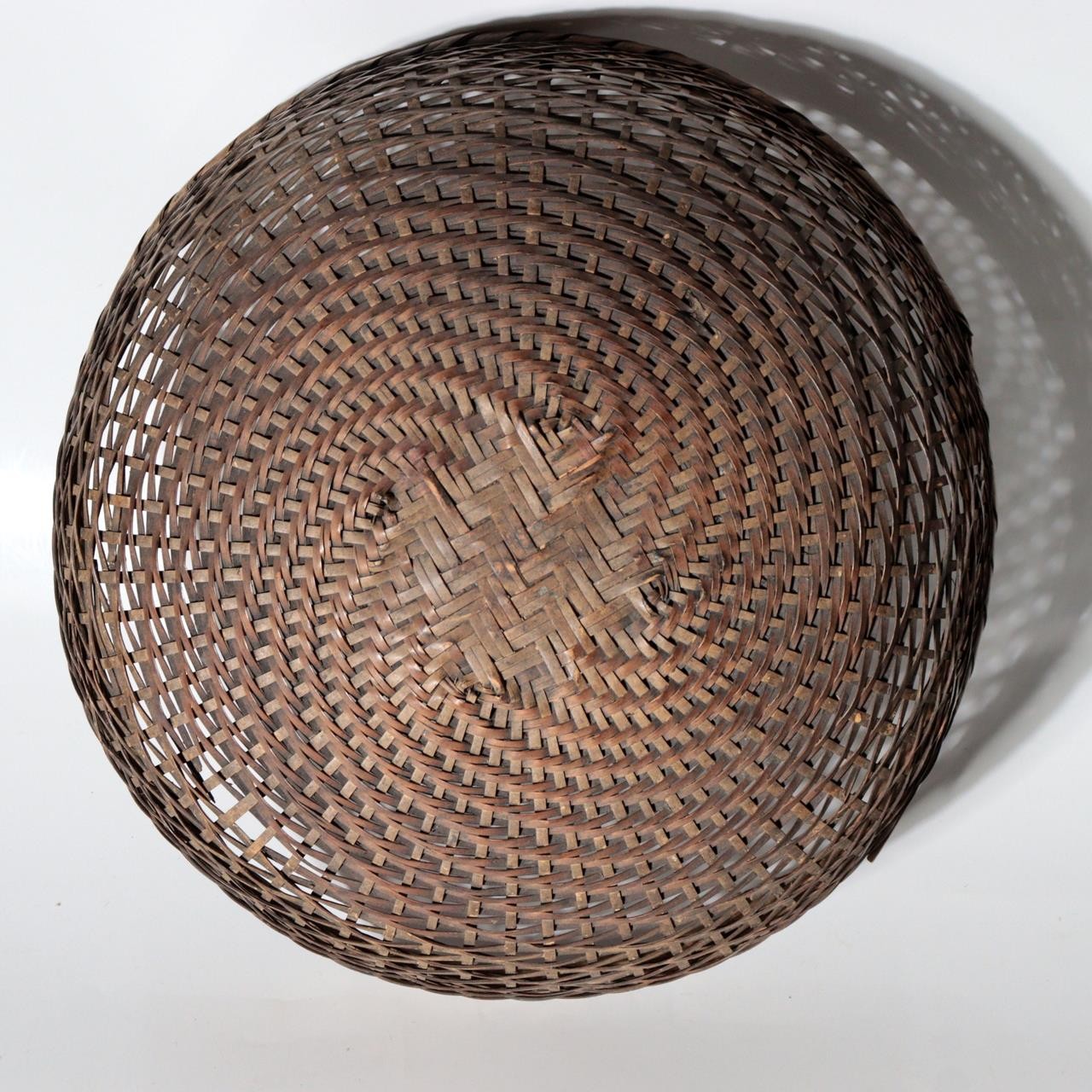 Vintage Japanese Folk Craft Bamboo Woven Basket Collection Set of 8 WO63915