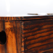 Vintage Japanese Small Cabinet Drawer Kurogaki Black Persimmon Style Wood Box9