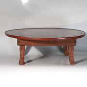 Vintage Japanese Wooden Miniature Chabudai Round Table Display Stand 11.6inch5