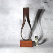 Vintage Artisan Signed "TAZIMA" Modern Abstract Bronze Sculpture - Late Showa1
