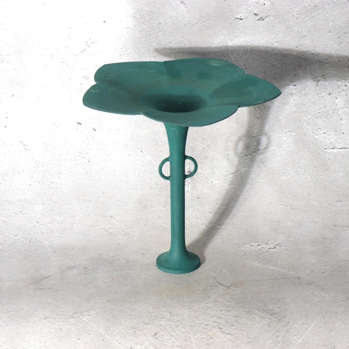 Japanese Bronze Flower Vase Ikenobo Kikyo Ichimonji Yoshiyuki Green5