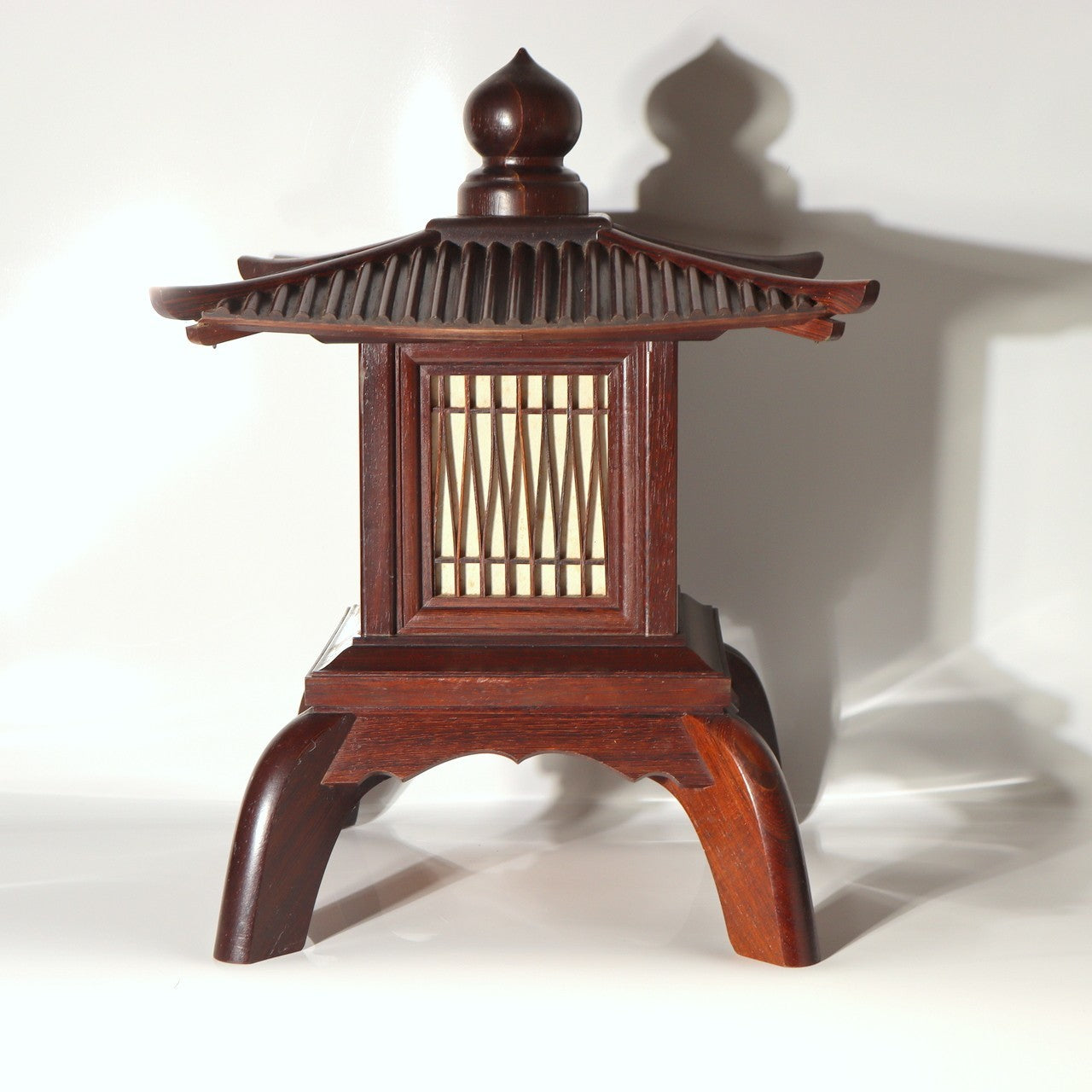 Japanese Vintage Wood Toro Lantern Pagoda Style Decorative Display 38cm0