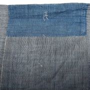 Antique Japanese Boro Indigo Fabric Patchwork Ranru Cotton Textile Rug BRKW16113