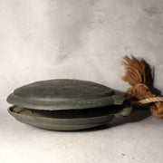 Japanese Antique Bronze Gong Waniguchi Temple Shrine Bell Meiji Era 22cm BOS99818