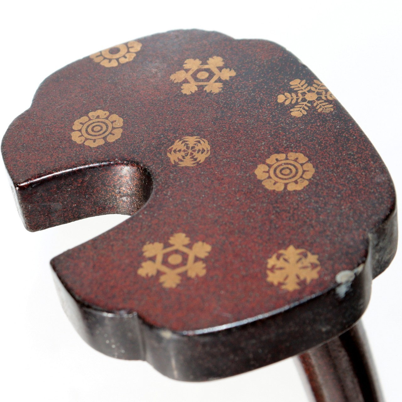Vintage Japanese Sword Stand Katana Kake Makie Lacquer Phoenix Motif4