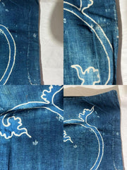 Antique Japanese Kofu Indigo Tsutsugaki Cloth Bag Old Textile BRKW190This is an6
