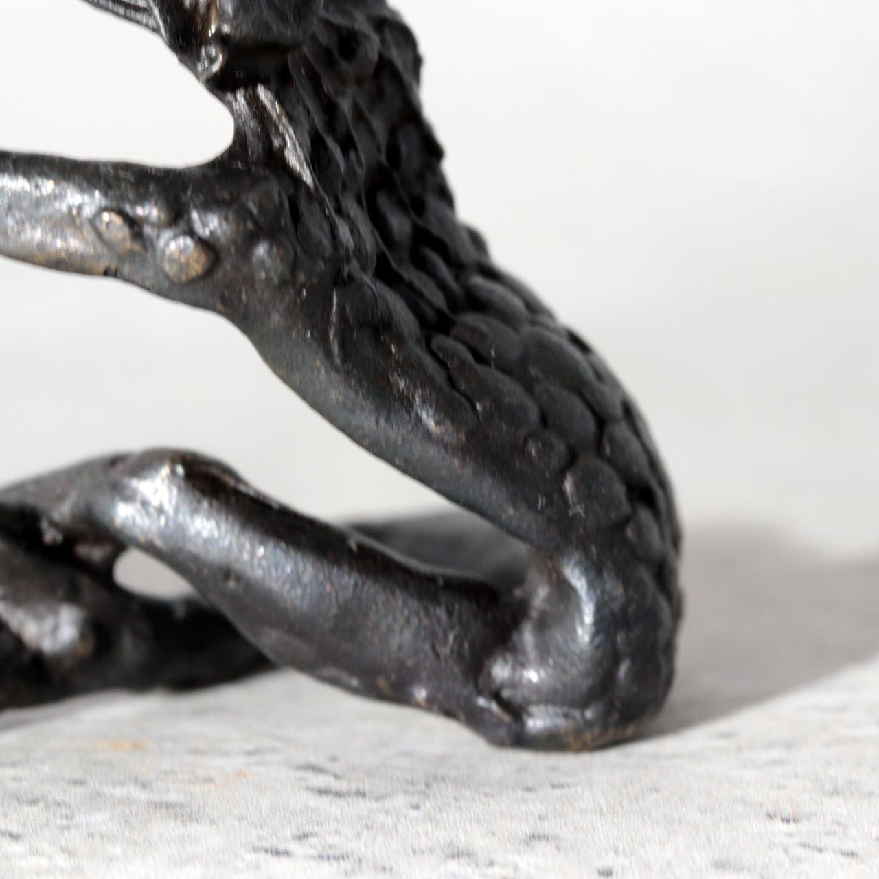 Japanese Bronze Kappa Statue by Takashi Omori Sculpture BOSa5910
