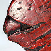 Antique Japanese Buddhist Wooden Fish Board Gyoban Kaipan Red Lacquer Temple15