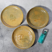 Antique Japanese Kyoto Ware Kyo-yaki Small Dishes Set of 3 Tea Ceremony Motif2