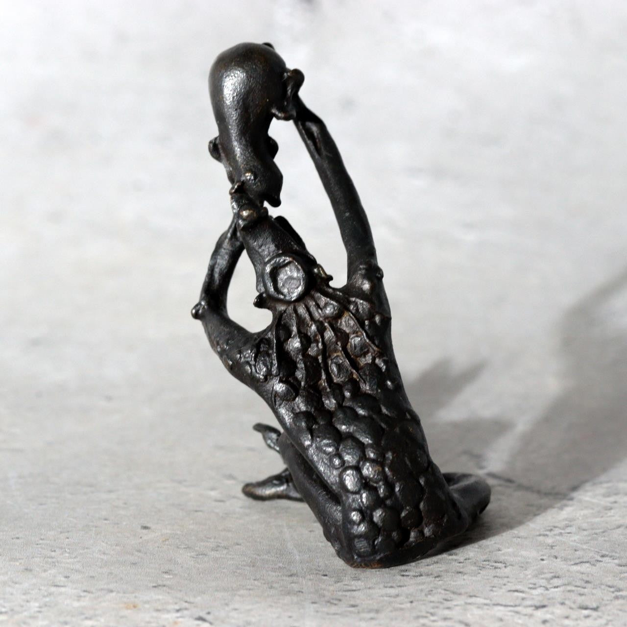 Japanese Bronze Kappa Statue by Takashi Omori Sculpture BOSa592
