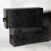 Antique Japanese Lacquer Drawer Box - Natural Urushi Bakumatsu Meiji Era WO5829