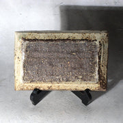 Contemporary Japanese Pottery Rectangular Plate Atsushi Ogata Hakeme Kohiki10