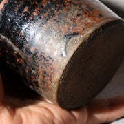 Antique Japanese Seba-yaki Pottery Tokkuri Sake Bottle Nagano Shinshu Vase12