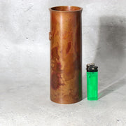 Japanese Takaoka Copperware Bronze Flower Vase Traditional Craft Shin BV7717