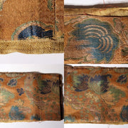 Antique Japanese Buddhist Kinran Brocade Temple Banner Dynamic Dragon Motif5