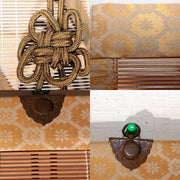 Japanese Vintage Woven Bamboo Ozashiki Sudare Misu Blinds Set of 2 VG4233