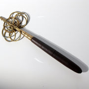 Vintage Japanese Brass Six-Ring Shakujo Monk Staff Buddhist Ritual Tool BT2550