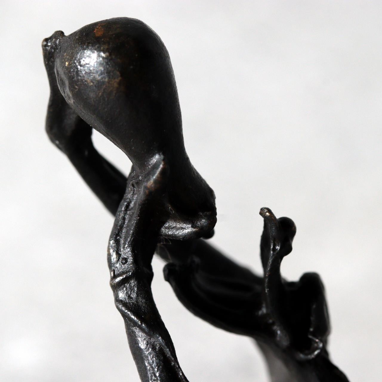 Japanese Bronze Kappa Statue by Takashi Omori Sculpture BOSa598