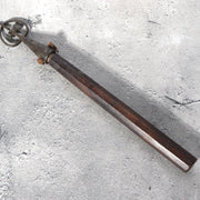 Antique Japanese Buddhist Hand Shakujo Staff Wooden Handle Vajra Motif Edo Meiji6