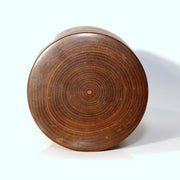 Japanese Vintage Wooden Tea Caddy Lidded Box Yamagata Craftsman Shogi Keyaki8