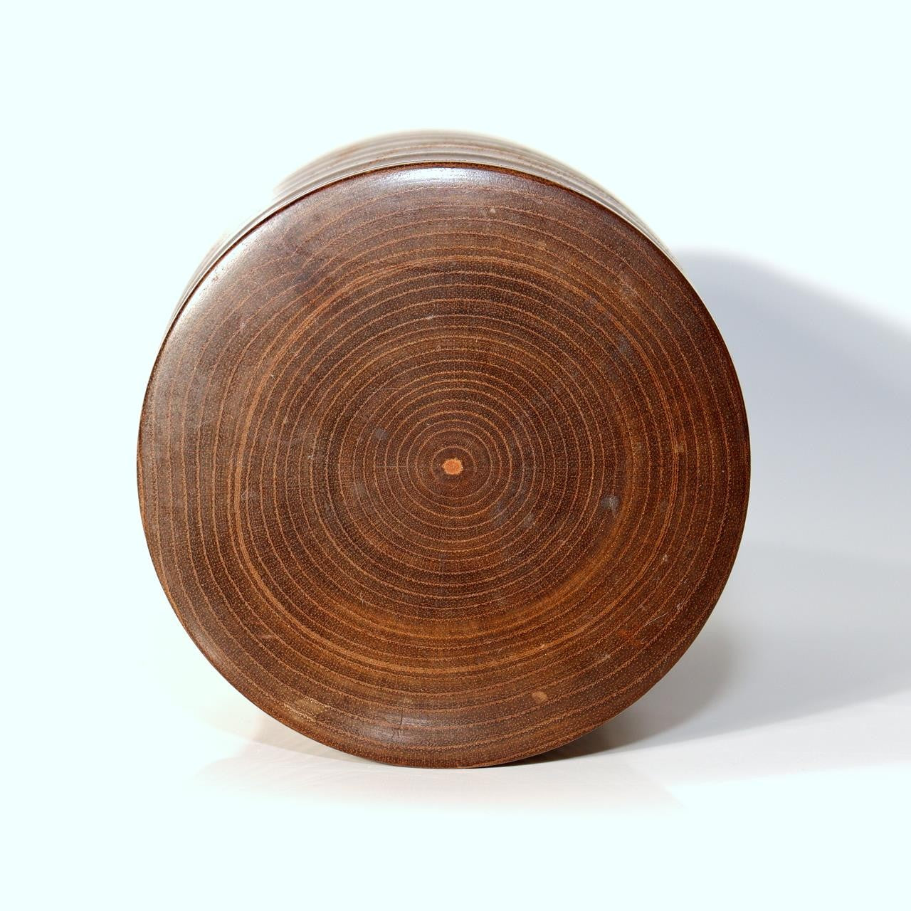 Japanese Vintage Wooden Tea Caddy Lidded Box Yamagata Craftsman Shogi Keyaki8