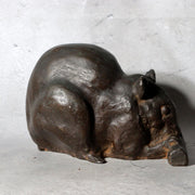 Vintage Japanese Cast Bronze Rat Figurine by Hansan Zodiac Ornament12