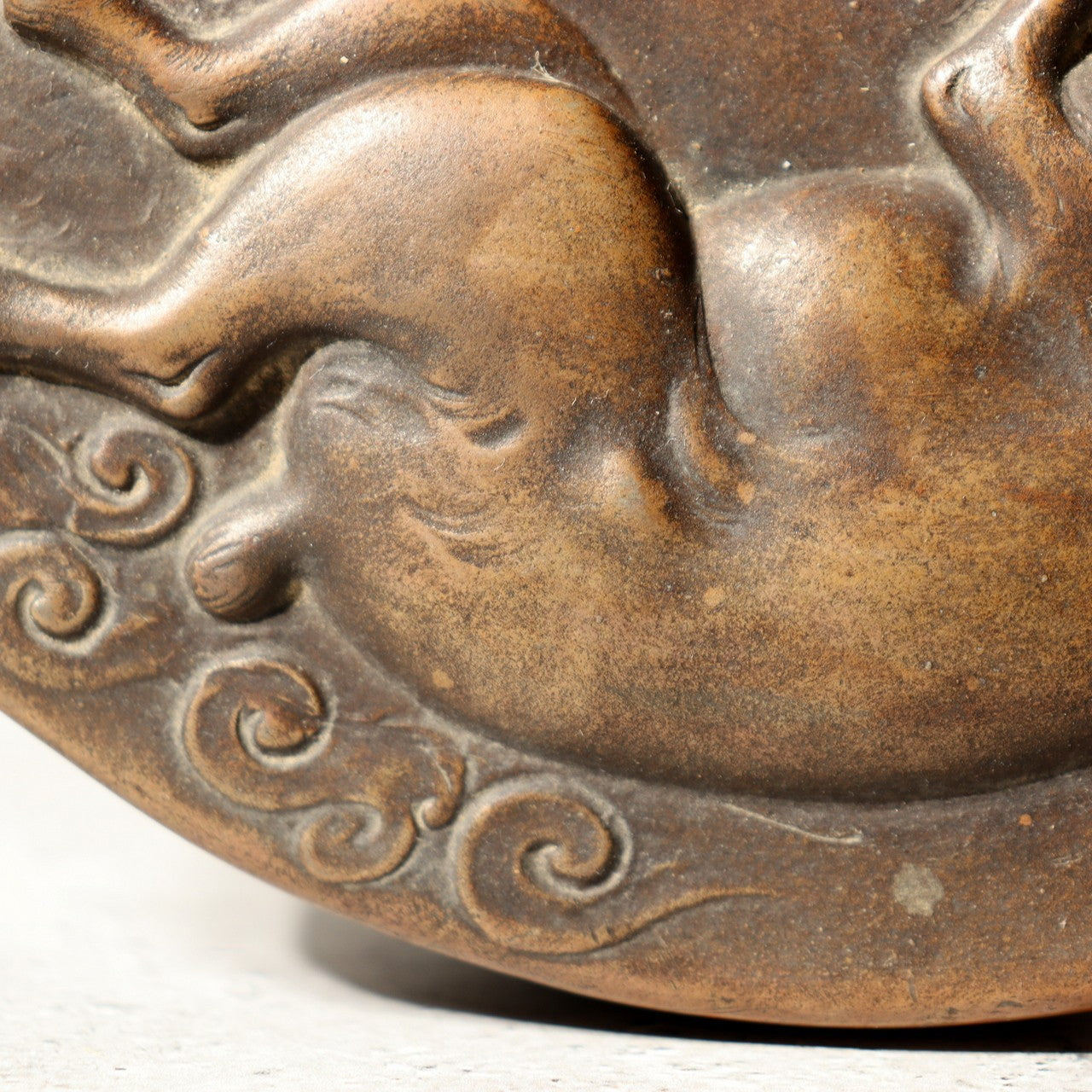 Antique Japanese Bizen Ware Hanging Vase Moon Rabbit Mochi Rare Design Pottery13