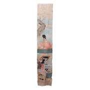Late Edo Japanese Boro Nobori Flag Samurai Hand Painted Hemp BRKW17318