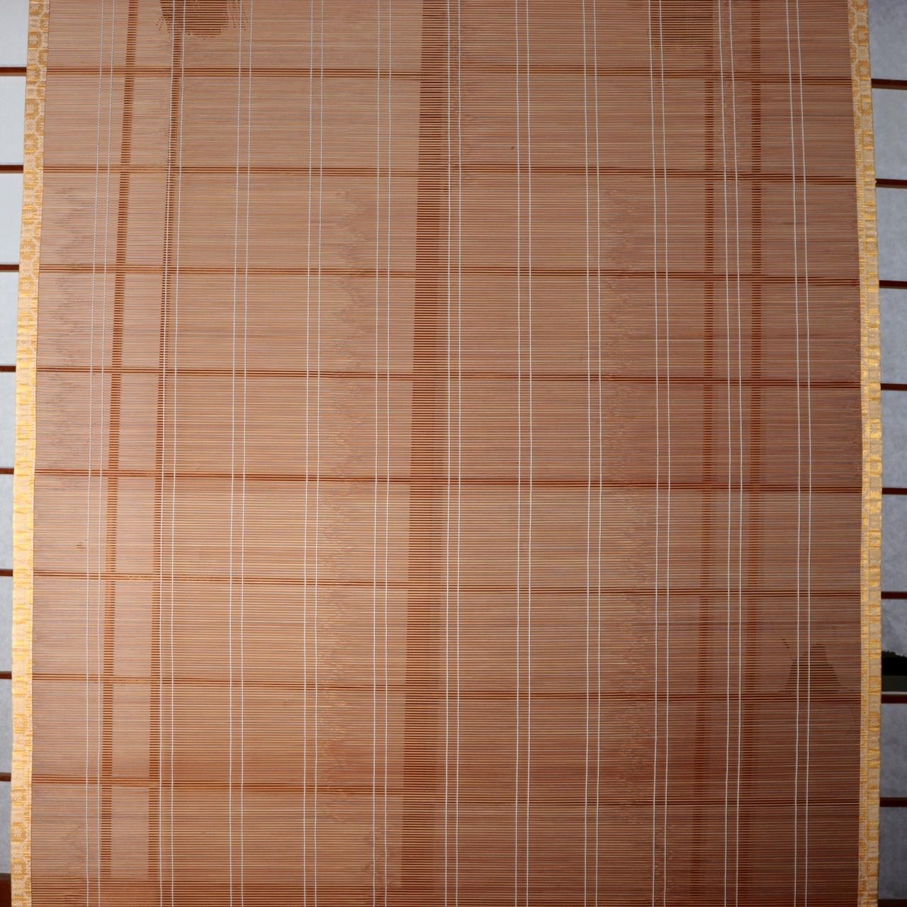 Japanese Vintage Woven Bamboo Ozashiki Sudare Misu Blinds Set of 2 VG42313
