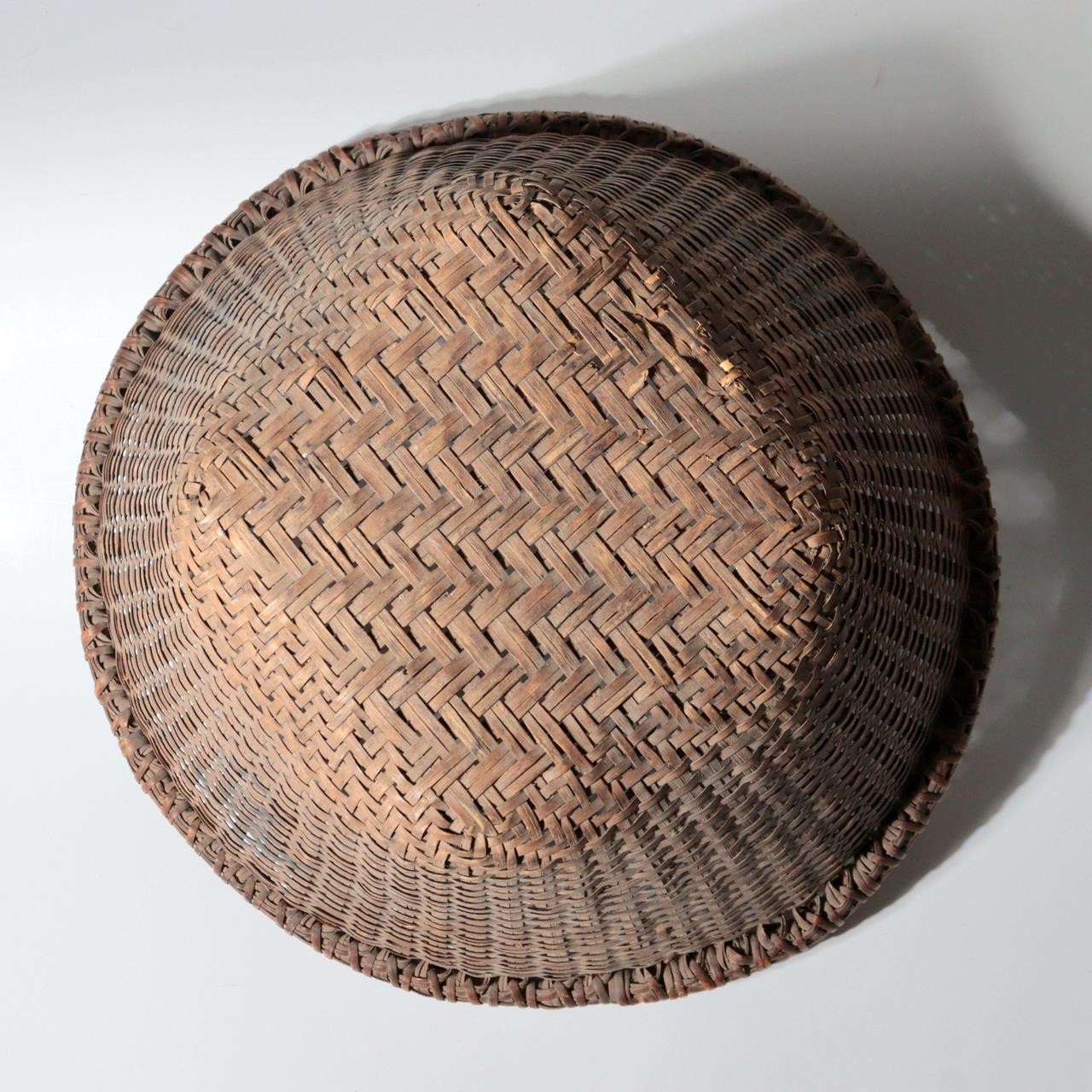 Vintage Japanese Folk Craft Bamboo Woven Basket Collection Set of 8 WO63913