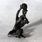 Japanese Bronze Kappa Statue by Takashi Omori Sculpture BOSa596