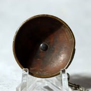 Antique Japanese Cloisonne Enamel Netsuke Sagemono Manju Floral Edo Meiji NW2712