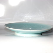Kaiji Tsukamoto Living National Treasure Seihakuji Celadon Plate Karakusa Signed11