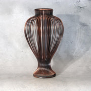 Vintage Japanese Copper Wire Vase Showa Retro Glass Insert BV7860