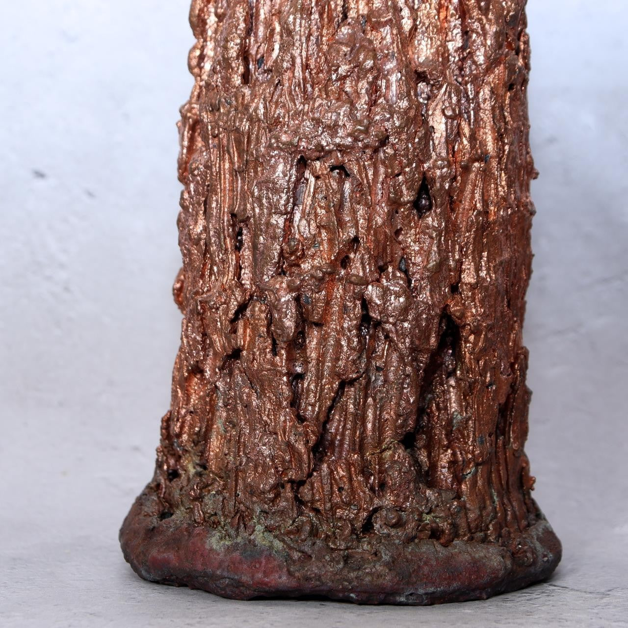2.3kg Japanese Copper Drip Sculpture Gold & Silver Bearing Auriferous Metal Art4