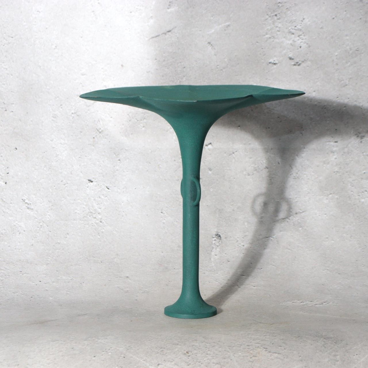 Japanese Bronze Flower Vase Ikenobo Kikyo Ichimonji Yoshiyuki Green2