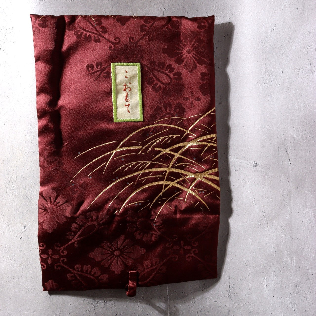 Japanese Hand-Carved Wooden Noh Mask Kojou Refined Old Man Storage Bag MSK53912