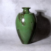 Takaoka Copperware Green Bronze Vase Japanese Flower Holder Ornament BV7736